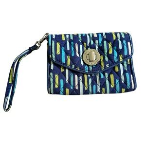 Vera Bradley Wallet Clutch Wristlet Katalina Showers Blues 💙🩵💚